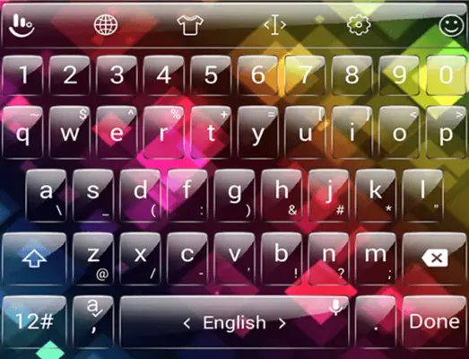 Theme x TouchPal Glass Rainbow android App screenshot 0