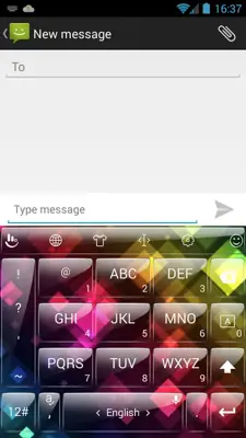 Theme x TouchPal Glass Rainbow android App screenshot 1