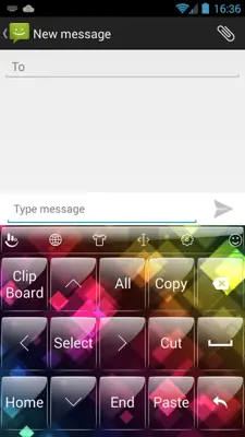 Theme x TouchPal Glass Rainbow android App screenshot 2